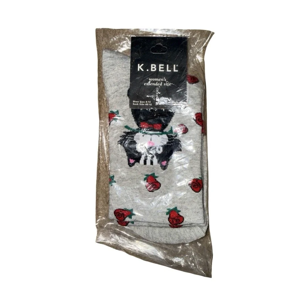 Wholesale 18 Pairs K Bell Women’s Socks Lot Novelty Crew Socks Sock Size 9-11